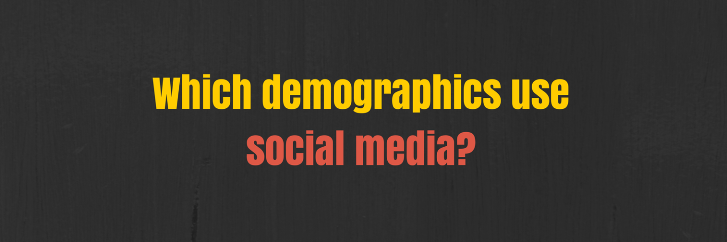 Which demographics use Social Media – Infographic